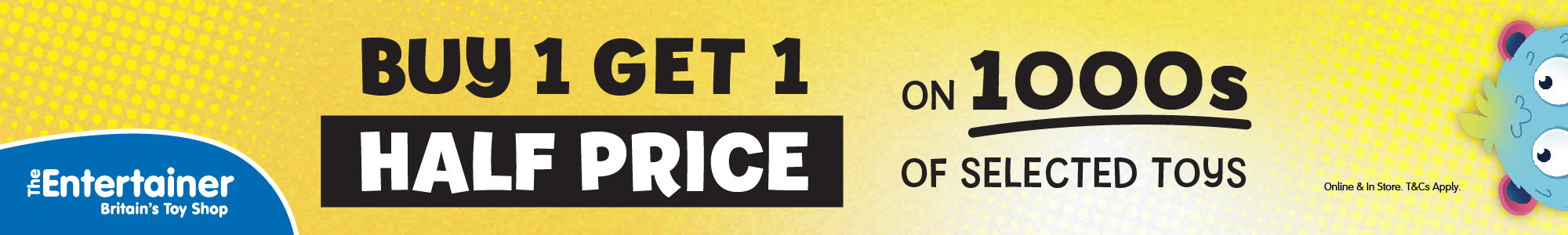 Buy One Get One Half Price